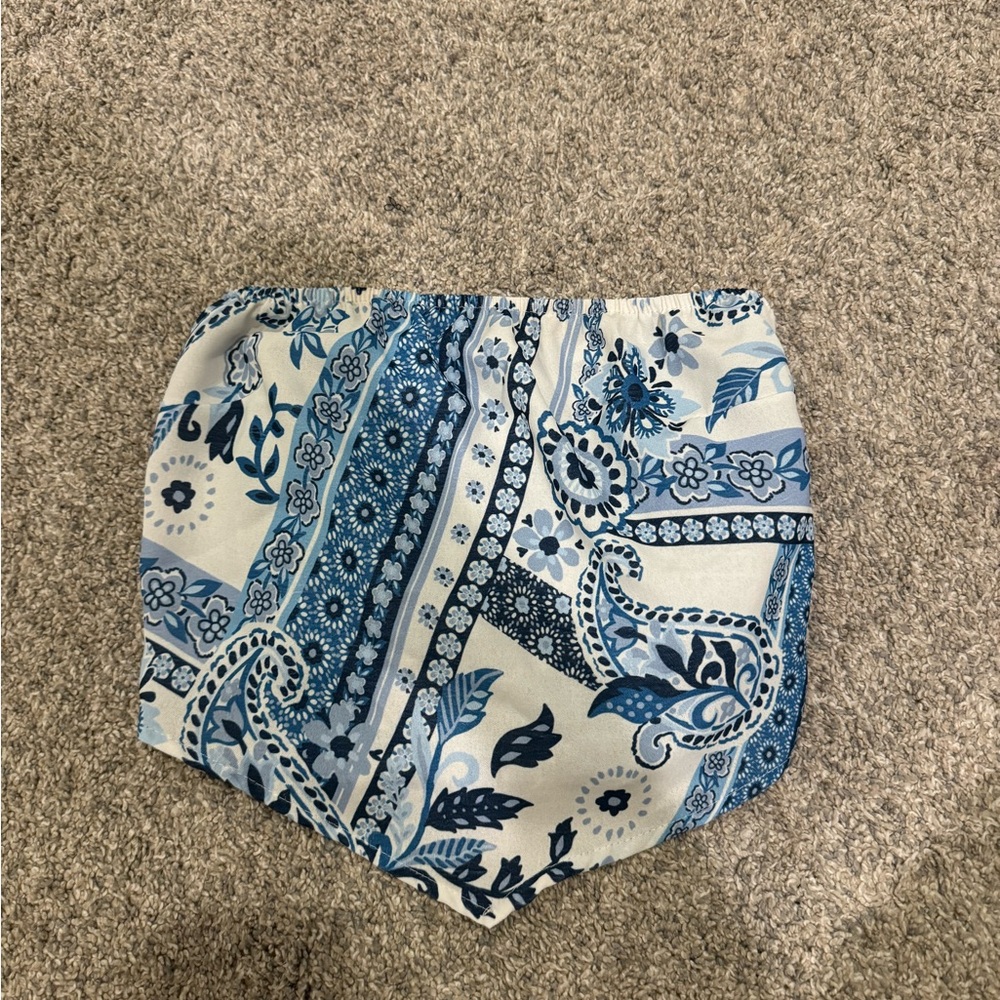 Altar'd State Blue and White Floral Bandana